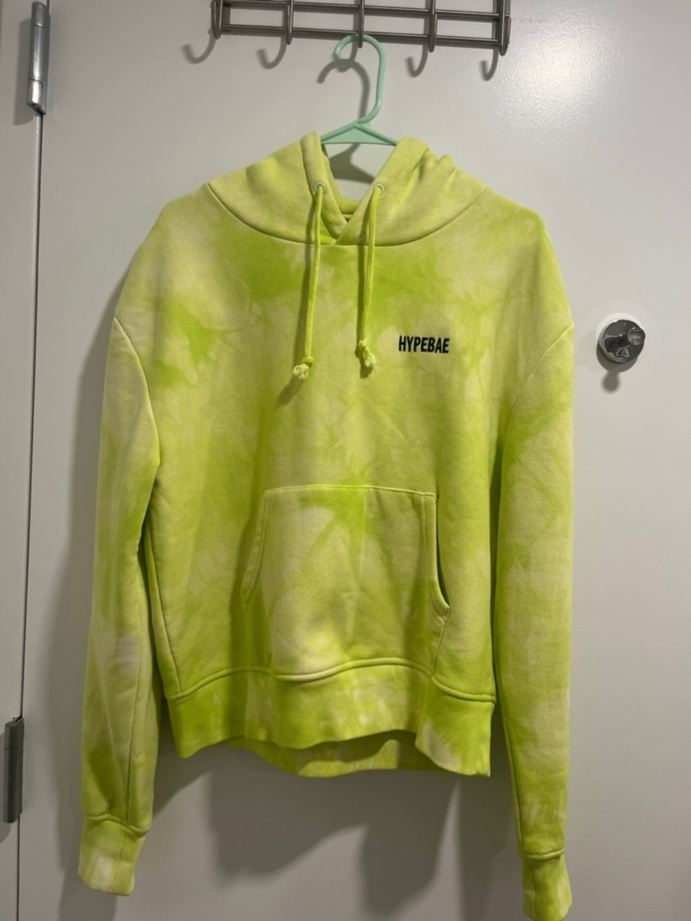 Hypebae Neon Green Yellow Hoodie